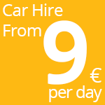 From Only 9€ per day